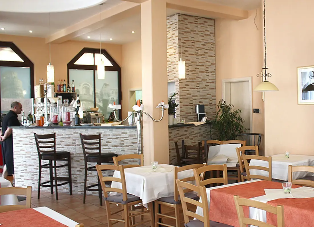 Gastraum eines italienischen Restaurants